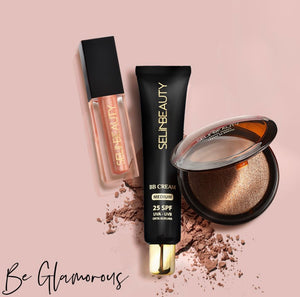 SelinBeauty Be Glamorous Set: BB cream - Goddes Bronze -  Lipgloss Champagne