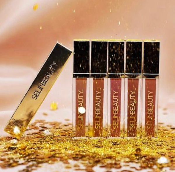 SelinBeauty Gold Edition (5 pc) Matte Liqued Lipsticks